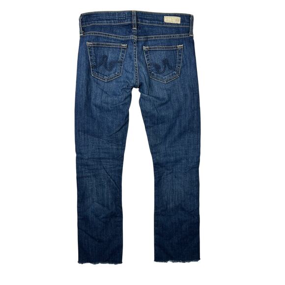 AG Adriano Goldschmied Tomboy Relaxed Straight Leg Low Rise Jeans Frayed Hem 25 - Picture 2 of 7